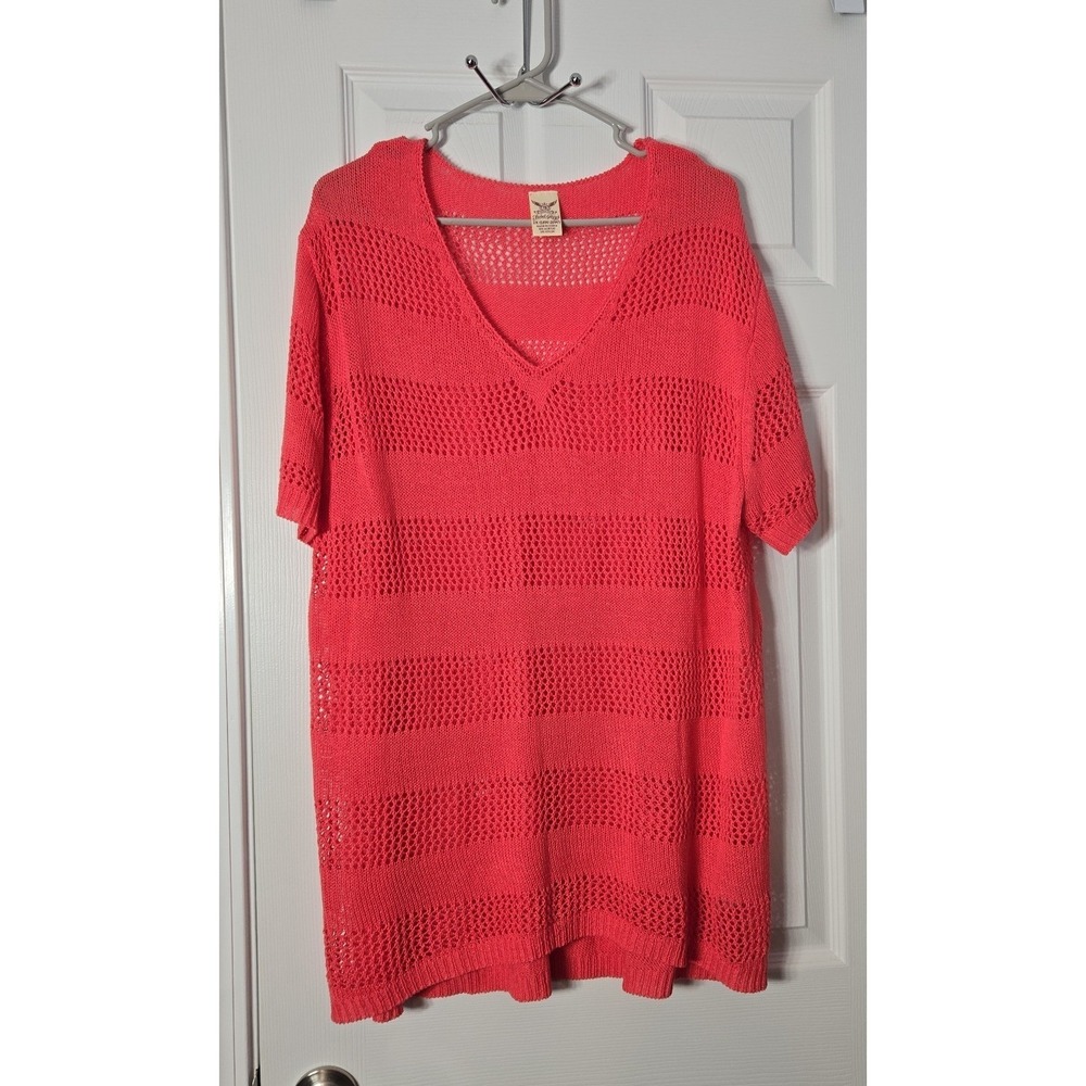 Faded Glory Womans Short Sleeve Blouse Plus Size 2X (18W-20W).‎